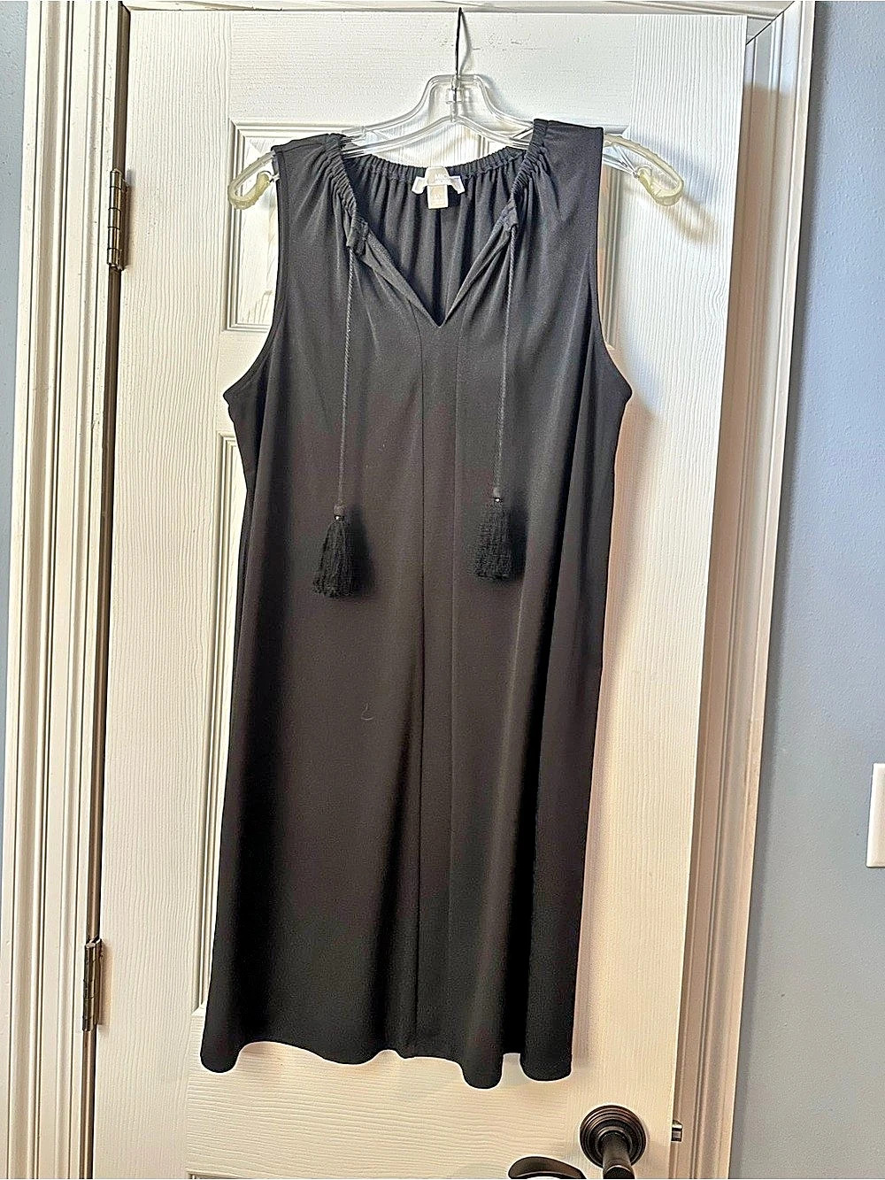 Michael Kors Black Tassel Mini Dress Size Medium Like New